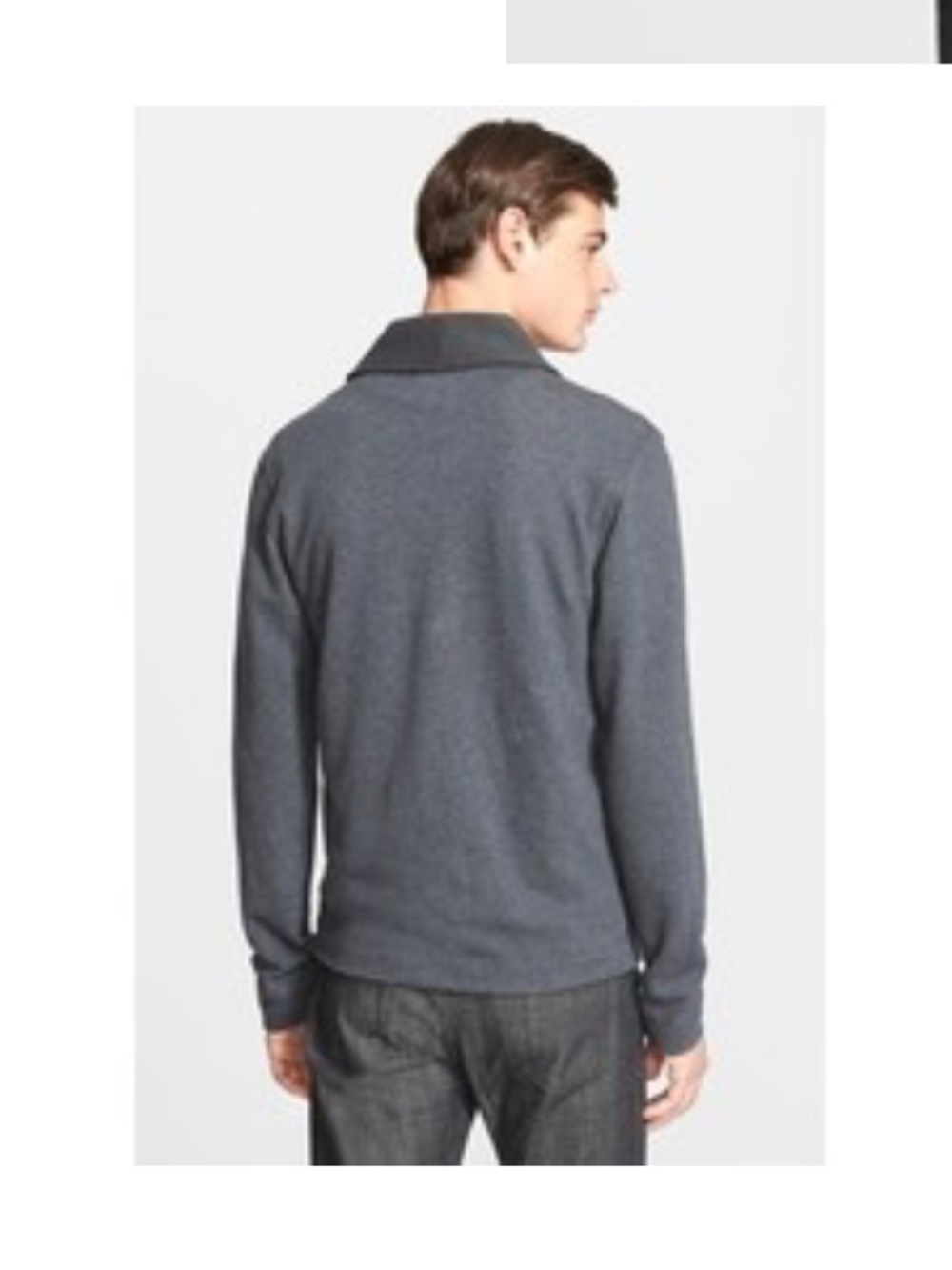 Todd Snyder contrast shawl collar cardigan sweater Medium M ? - Picture 2 of 9